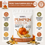 ADIRA Pumpkin Seed Oil Softgels 1,000 mg with Saw Palmetto, 30 count pouch