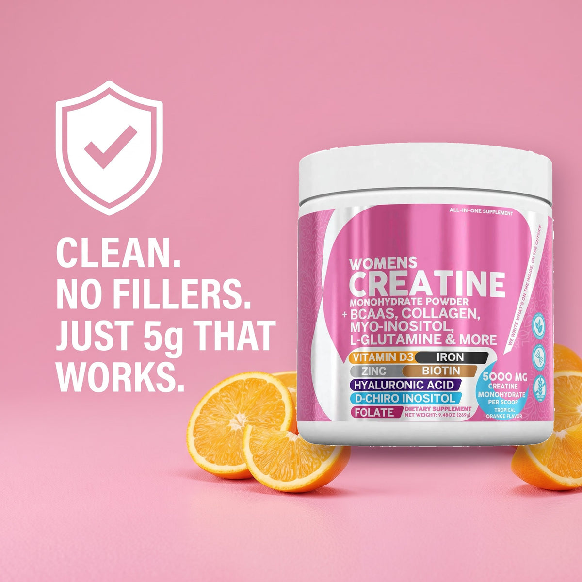 Clean, no fillers, just 5g that works