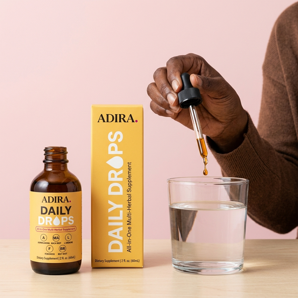 Étape 2 : ajouter une pipette de Daily Drops à un verre d'eau