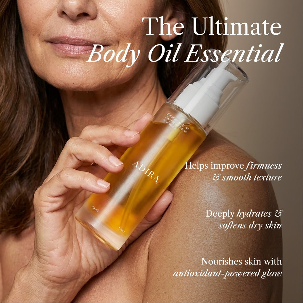 The ultimate body oil essential - helps improve firmness and smooth texture