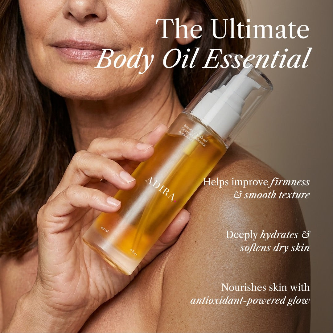 The ultimate body oil essential - helps improve firmness and smooth texture