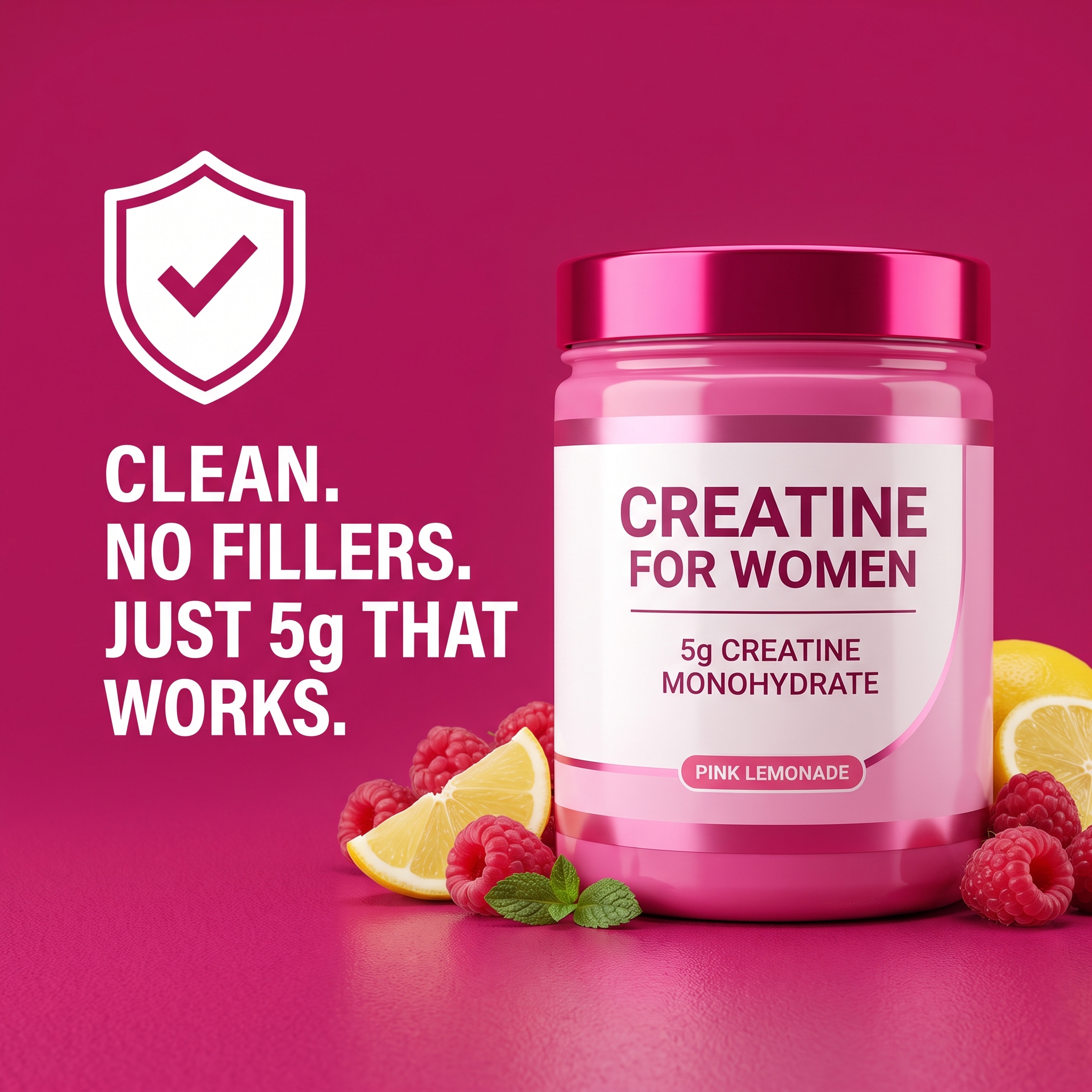 Clean, no fillers — just 5g creatine that works